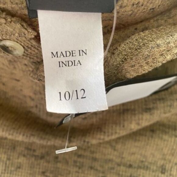 Distortion Boy's Khaki Long‎ Sleeve Crew Neck Thermal T-Shirt Cotton Size 10 New - Picture 5 of 11